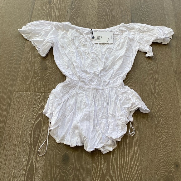 MLM Label white short sleeve romper